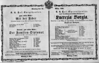 Theaterzettel (Oper und Burgtheater in Wien) 18600326 Seite: 2