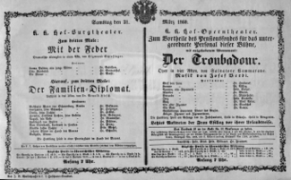 Theaterzettel (Oper und Burgtheater in Wien) 18600331 Seite: 2