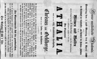 Theaterzettel (Oper und Burgtheater in Wien) 18600401 Seite: 1
