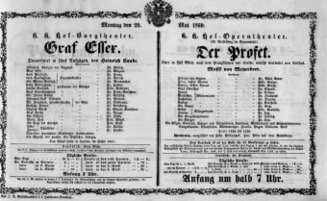 Theaterzettel (Oper und Burgtheater in Wien) 18600528 Seite: 2