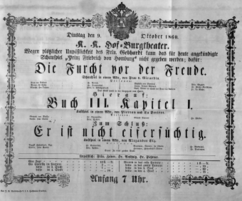 Theaterzettel (Oper und Burgtheater in Wien) 18601009 Seite: 2