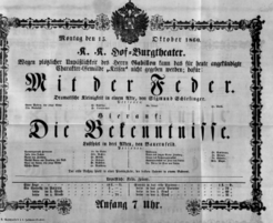 Theaterzettel (Oper und Burgtheater in Wien) 18601015 Seite: 2