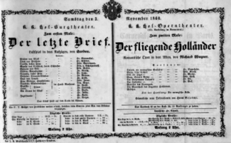 Theaterzettel (Oper und Burgtheater in Wien) 18601103 Seite: 2