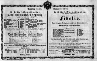 Theaterzettel (Oper und Burgtheater in Wien) 18601111 Seite: 2