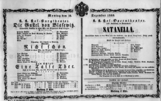 Theaterzettel (Oper und Burgtheater in Wien) 18601210 Seite: 1