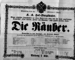 Theaterzettel (Oper und Burgtheater in Wien) 18610113 Seite: 2