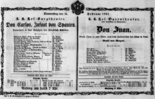 Theaterzettel (Oper und Burgtheater in Wien) 18610214 Seite: 2
