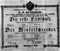 Theaterzettel (Oper und Burgtheater in Wien) 18610321 Seite: 2