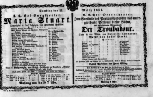 Theaterzettel (Oper und Burgtheater in Wien) 18610323 Seite: 2