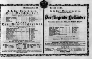 Theaterzettel (Oper und Burgtheater in Wien) 18610417 Seite: 1
