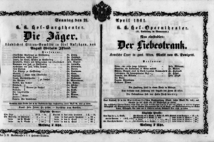 Theaterzettel (Oper und Burgtheater in Wien) 18610421 Seite: 2