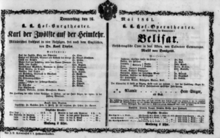 Theaterzettel (Oper und Burgtheater in Wien) 18610516 Seite: 2