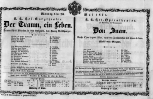 Theaterzettel (Oper und Burgtheater in Wien) 18610520 Seite: 2