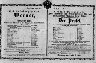 Theaterzettel (Oper und Burgtheater in Wien) 18610531 Seite: 2