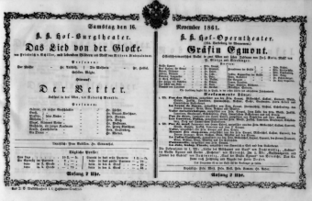 Theaterzettel (Oper und Burgtheater in Wien) 18611116 Seite: 2
