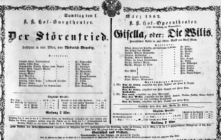 Theaterzettel (Oper und Burgtheater in Wien) 18620301 Seite: 2