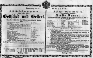Theaterzettel (Oper und Burgtheater in Wien) 18620306 Seite: 2
