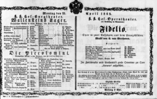 Theaterzettel (Oper und Burgtheater in Wien) 18620421 Seite: 2