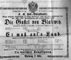 Theaterzettel (Oper und Burgtheater in Wien) 18621016 Seite: 2