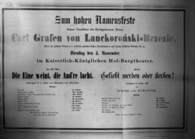 Theaterzettel (Oper und Burgtheater in Wien) 18621104 Seite: 1