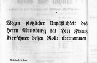 Theaterzettel (Oper und Burgtheater in Wien) 18630222 Seite: 1