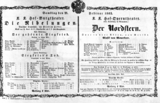 Theaterzettel (Oper und Burgtheater in Wien) 18630228 Seite: 2