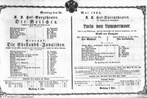 Theaterzettel (Oper und Burgtheater in Wien) 18630525 Seite: 2