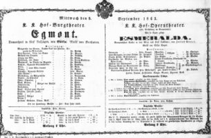 Theaterzettel (Oper und Burgtheater in Wien) 18630909 Seite: 2