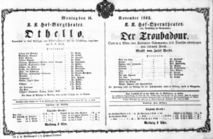Theaterzettel (Oper und Burgtheater in Wien) 18631116 Seite: 2