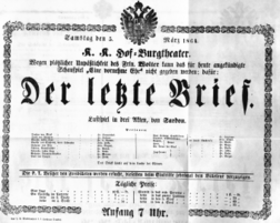 Theaterzettel (Oper und Burgtheater in Wien) 18640305 Seite: 2