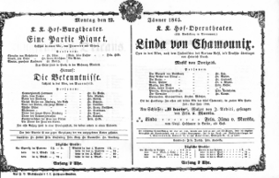 Theaterzettel (Oper und Burgtheater in Wien) 18650123 Seite: 1