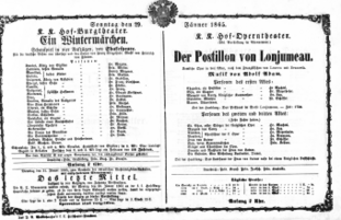 Theaterzettel (Oper und Burgtheater in Wien) 18650129 Seite: 1
