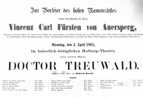 Theaterzettel (Oper und Burgtheater in Wien) 18650404 Seite: 1