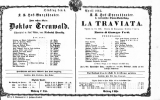 Theaterzettel (Oper und Burgtheater in Wien) 18650404 Seite: 2