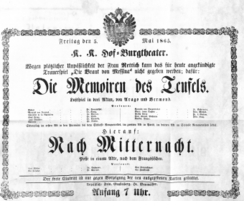 Theaterzettel (Oper und Burgtheater in Wien) 18650505 Seite: 2