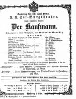 Theaterzettel (Oper und Burgtheater in Wien) 18650610 Seite: 1