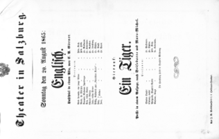 Theaterzettel (Oper und Burgtheater in Wien) 18650820 Seite: 1