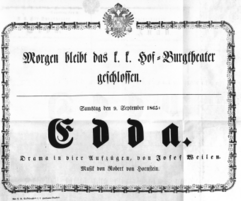 Theaterzettel (Oper und Burgtheater in Wien) 18650907 Seite: 2