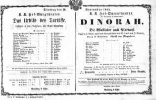 Theaterzettel (Oper und Burgtheater in Wien) 18650926 Seite: 1