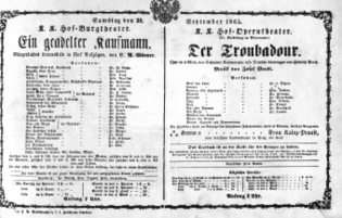 Theaterzettel (Oper und Burgtheater in Wien) 18650930 Seite: 1