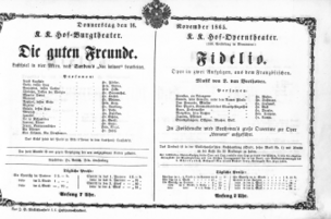 Theaterzettel (Oper und Burgtheater in Wien) 18651116 Seite: 2