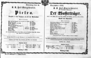 Theaterzettel (Oper und Burgtheater in Wien) 18651210 Seite: 1