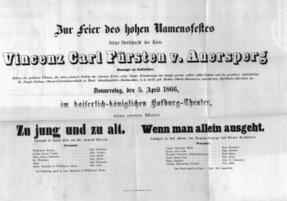 Theaterzettel (Oper und Burgtheater in Wien) 18660405 Seite: 1