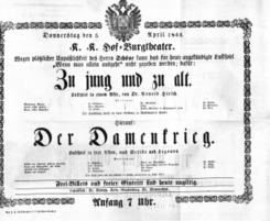 Theaterzettel (Oper und Burgtheater in Wien) 18660405 Seite: 2