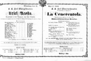 Theaterzettel (Oper und Burgtheater in Wien) 18660417 Seite: 1