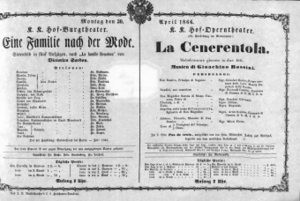 Theaterzettel (Oper und Burgtheater in Wien) 18660430 Seite: 1