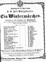 Theaterzettel (Oper und Burgtheater in Wien) 18660602 Seite: 1