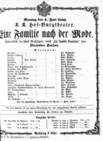 Theaterzettel (Oper und Burgtheater in Wien) 18660604 Seite: 1