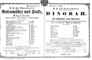 Theaterzettel (Oper und Burgtheater in Wien) 18661008 Seite: 1