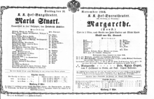 Theaterzettel (Oper und Burgtheater in Wien) 18661116 Seite: 2
